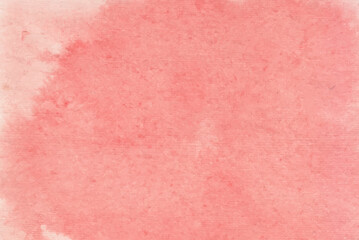 Fototapeta premium Abstract red watercolor background hand-drawn on paper. Red colors abstract watercolor wallpaper. Red color for design, web, card, decoration, text, surfaces.