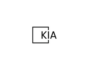 KIA letter initial logo design vector illustration	