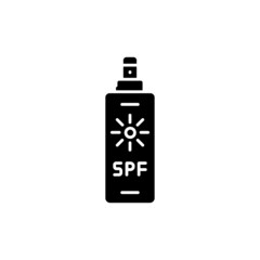 SPF body spray color line icon. Pictogram for web page