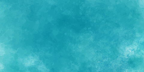 Abstract light blue watercolor painted sky mottled blue background with vintage marbled textured design on cloudy sky blue banner panoramic background. Soft clouds in blue sky watercolor background.