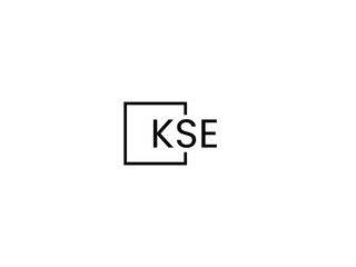 KSE letter initial logo design vector illustration - obrazy, fototapety, plakaty