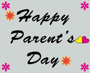 Conceptual Banner Design for Happy parents day Day. International Family Day Wishing Greeting Card. World Family Day.