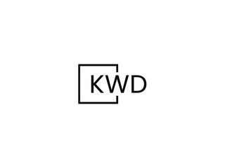 KWD letter initial logo design vector illustration