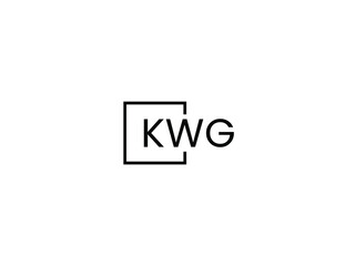 KWG letter initial logo design vector illustration
