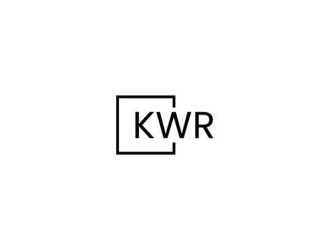 KWR letter initial logo design vector illustration