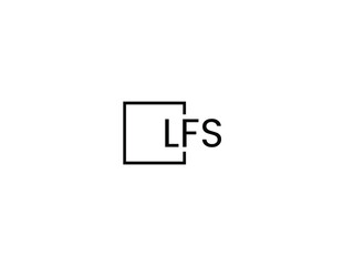 LFS Letter Initial Logo Design Vector Illustration