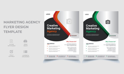 Creative Business flyer. Multipurpose minimal marketing agency advertising magazine poster template