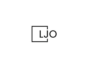 LJO letter initial logo design vector illustration