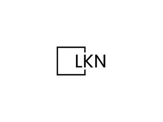 Fototapeta premium LKN letter initial logo design vector illustration