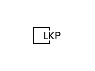 LKP letter initial logo design vector illustration