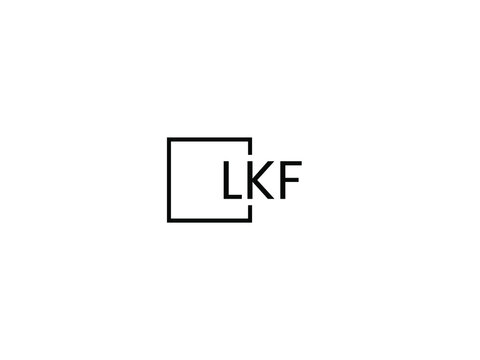 LKF letter initial logo design vector illustration
