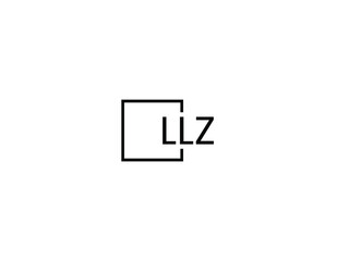 LLZ letter initial logo design vector illustration