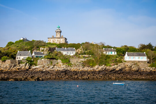 Chausey island landscape in Brittany, France