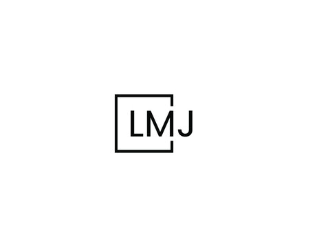 LMJ letter initial logo design vector illustration