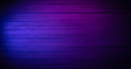 Dark wooden textured, black background with blue and magenta light reflection. For banner and  text background background etc.