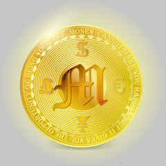 Golden coin