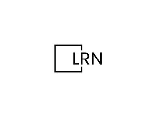 LRN letter initial logo design vector illustration