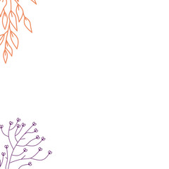 Obraz premium Abstract corner leaf