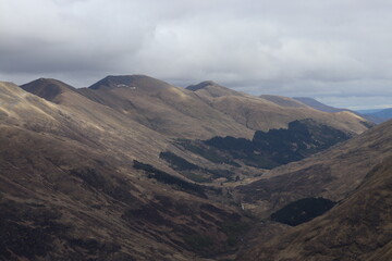 Obraz premium Glen shiel The Saddle Forcan Ridge scotland highlands