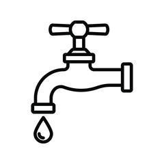 Water tap icon. vector illustration