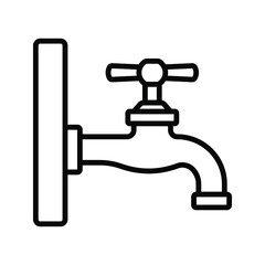 Water tap icon. vector illustration