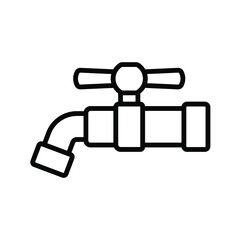 Water tap icon. vector illustration