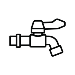Water tap icon. vector illustration