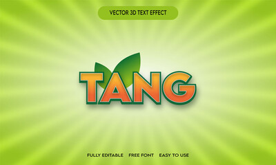 TANG 3d text effect