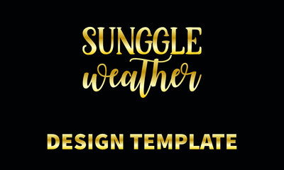 sunggle weather vector logo monograme template