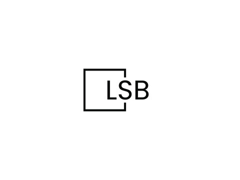 LSB letter initial logo design vector illustration