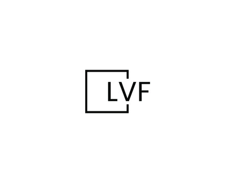 LVF letter initial logo design vector illustration