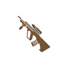 Gun, Firearms icon logo design illustration template