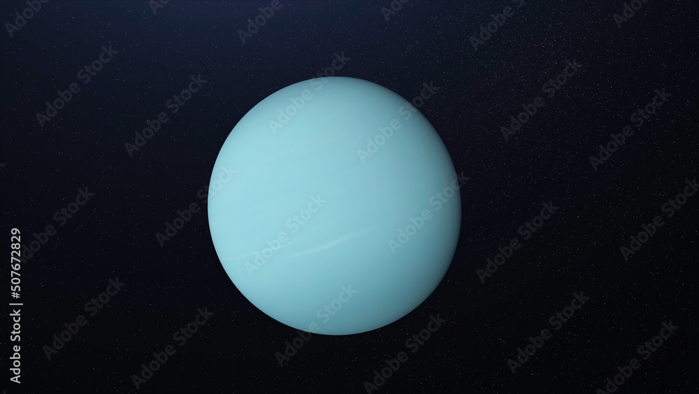Poster amazing abstraction of grey unknown planet rotating among endless stars in outer space. animation. a