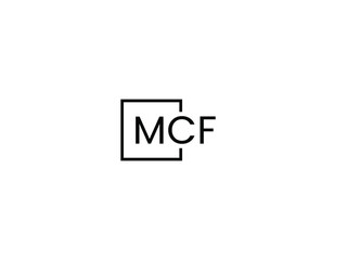 Obraz premium MCF Letter Initial Logo Design Vector Illustration