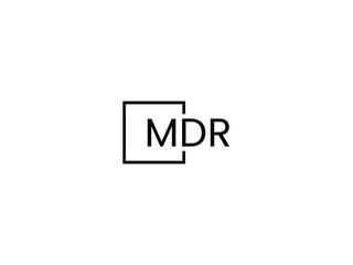MDR Letter Initial Logo Design Vector Illustration