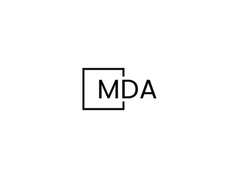MDA Letter Initial Logo Design Vector Illustration