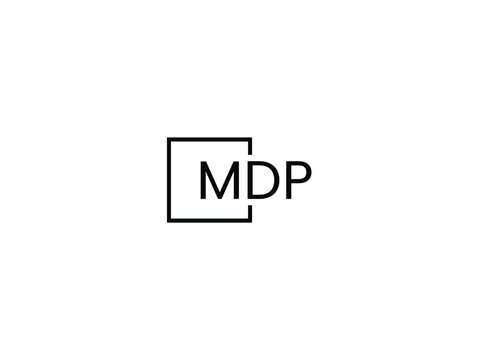 MDP Letter Initial Logo Design Vector Illustration