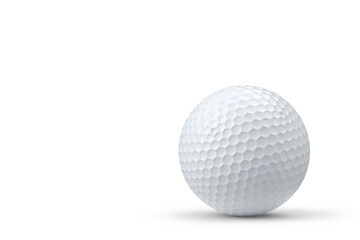 Golf ball isolated on white background