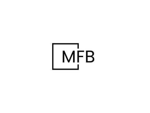 MFB Letter Initial Logo Design Vector Illustration