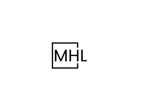 MHL Letter Initial Logo Design Vector Illustration