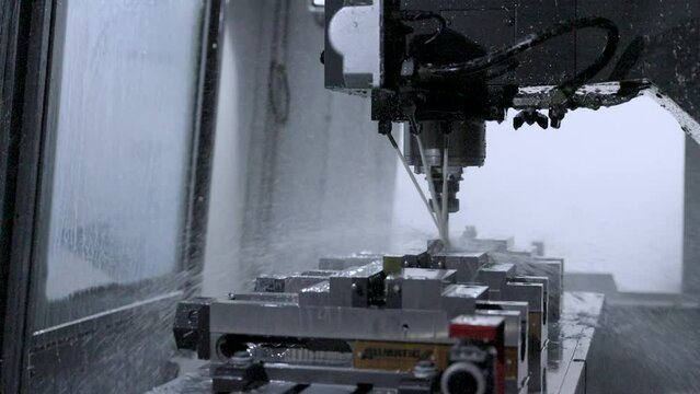 A cnc machine at work.