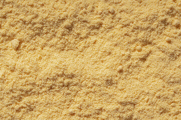 Mustard Powder Macro Texture, Close Up Top View