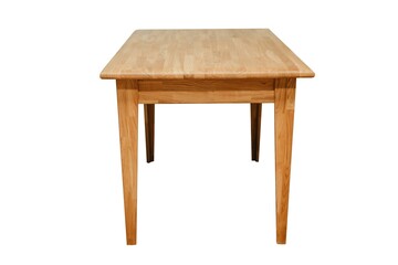Fototapeta premium Wooden table on isolated white background