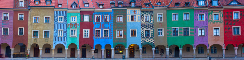 Houses of old Poznan, Poland