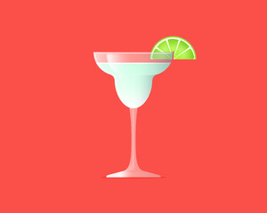 cocktail with lime and mint
