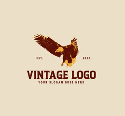 vintage eagle logo