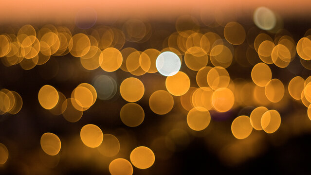 abstract background of bokeh lights