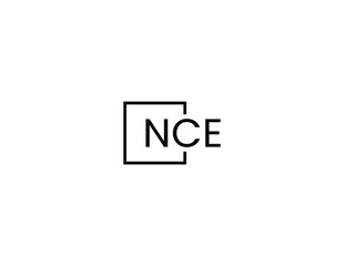 Obraz premium NCE Letter Initial Logo Design Vector Illustration
