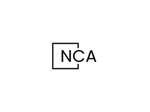 NCA Letter Initial Logo Design Vector Illustration
