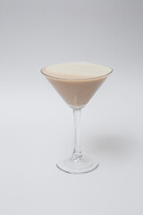 cocktails on white background